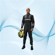 Load image into Gallery viewer, Lewis Hamilton Mercedes Petronas 2022 model go kart/karting race suit
