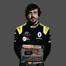 Load image into Gallery viewer, Fernando Alonso in a Renault race suit
