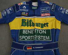 Load image into Gallery viewer, F1 MICHAEL SCHUMACHER BENETTON Embroidered go kart race suit
