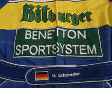 Load image into Gallery viewer, F1 MICHAEL SCHUMACHER BENETTON Embroidered go kart race suit