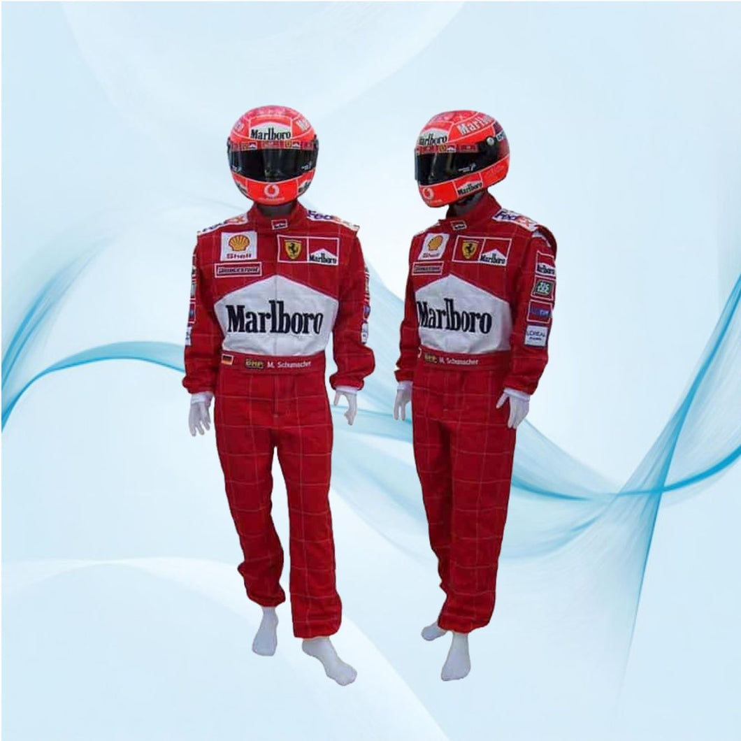 Michael Schumacher 2001 Ferrari F1 Printed Suit