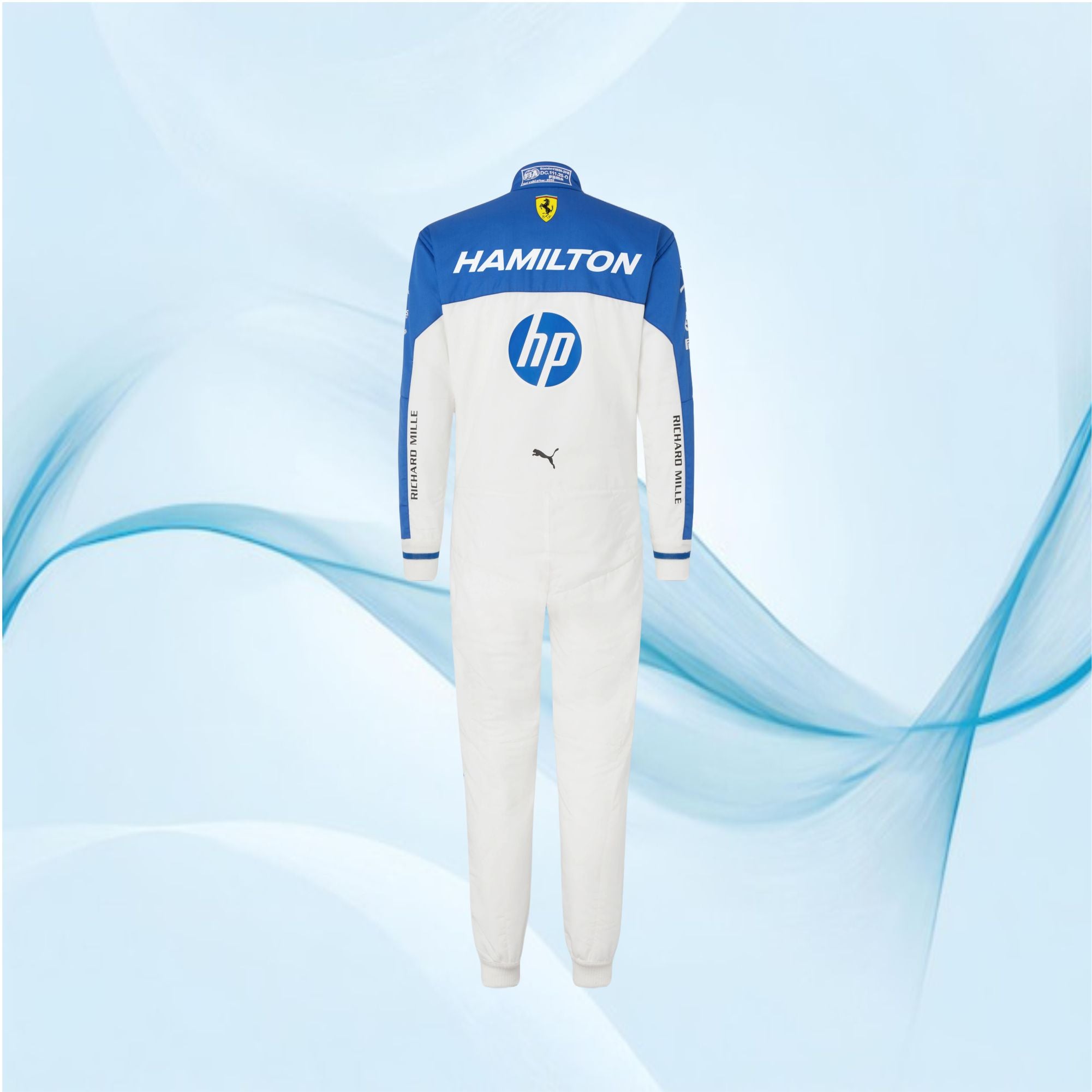 2025 Miami GP Scuderia Ferrari Racing Suit White & Blue – Beat
