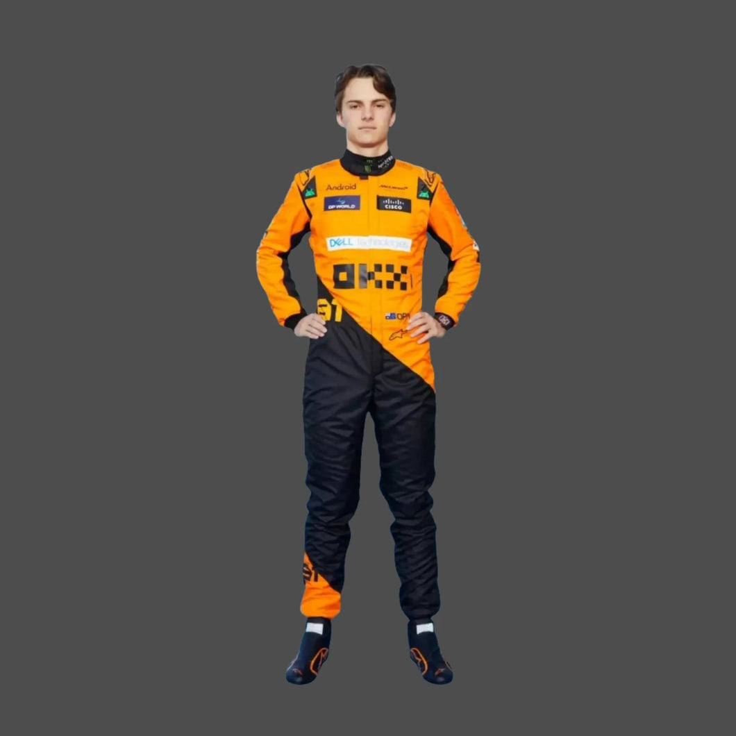 Oscar Piastri McLaren 2024 Model suit f1 printed race suit