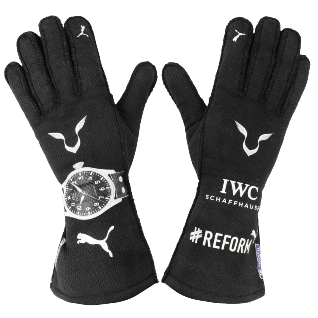 2020 Lewis Hamilton F1 Black Racing Gloves