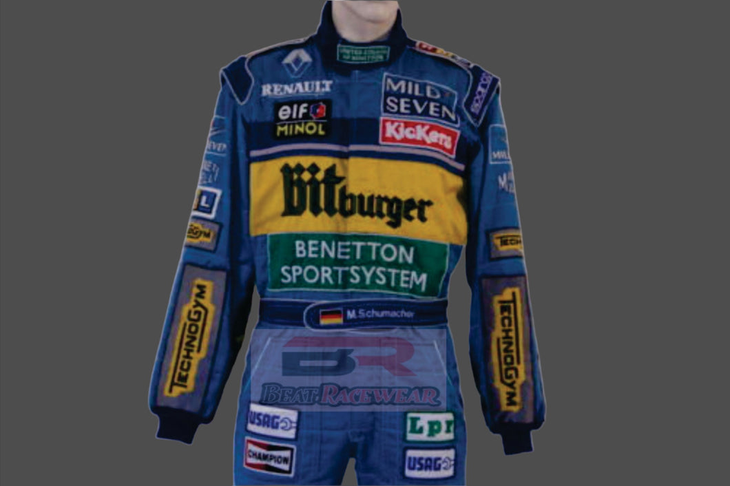 Michael Schumacher printed Race suit,In All Sizes