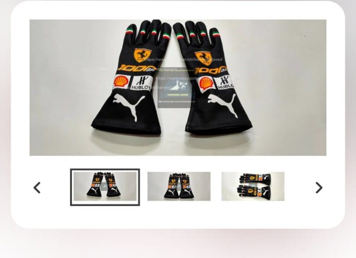 F1 Charles Ferrari  Karting Gloves