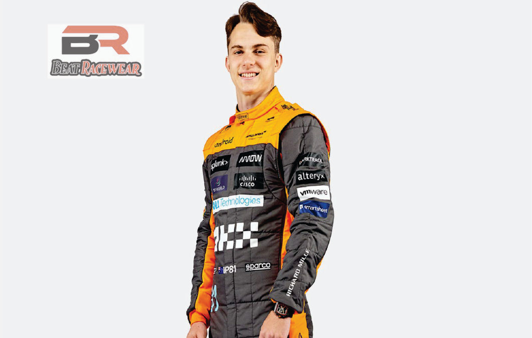 Oscar Piastri McLaren 2023 Model suit f1 printed race suit