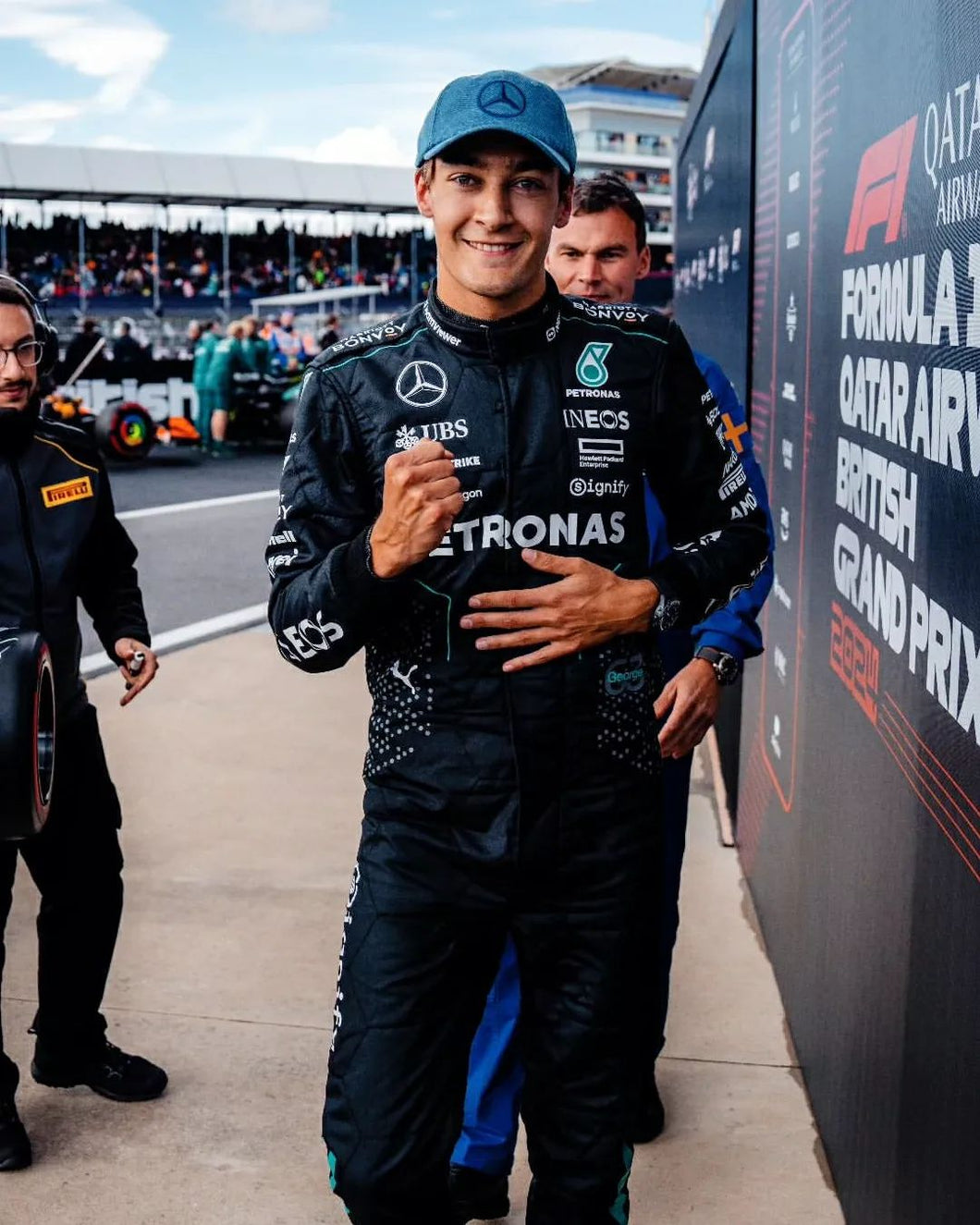 George Russell 2024 New Mercedes AMG F1 Racing Suit