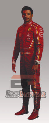Carlos 2024 New Model Ferrari Racing Suit
