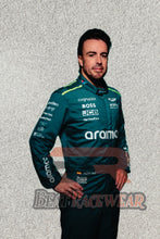 Load image into Gallery viewer, Fernando Alonso 2024 Aston Martin Printed Go Kart Suit
