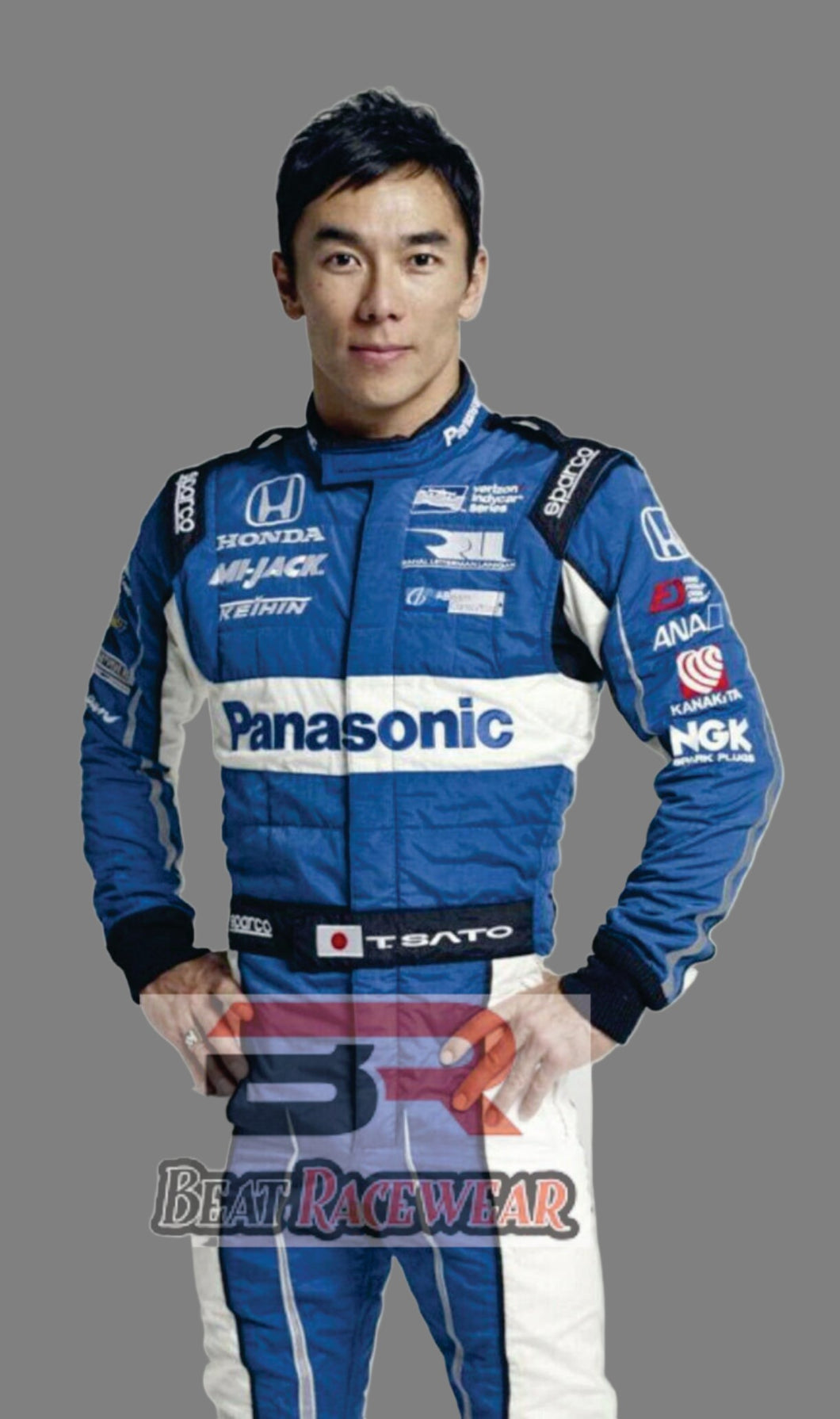 PANASONIC T.SATO PRINTED GO KART  RACE SUIT