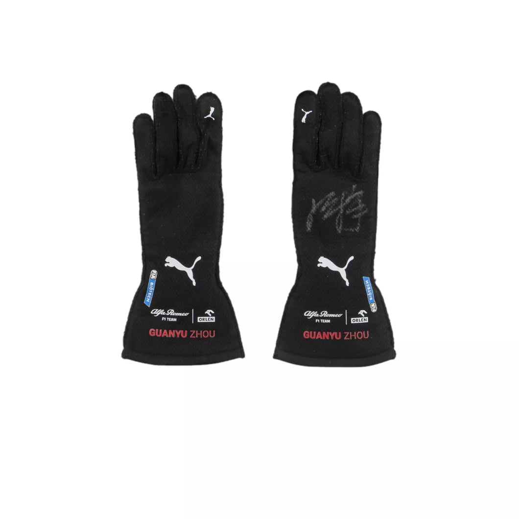 2022 Zhou Guanyu Race Gloves Singapore GP