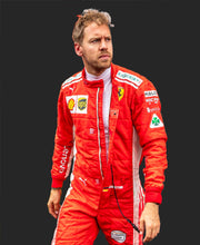 Load image into Gallery viewer, Vettel 2017 Replica racing suit Ferrari F1
