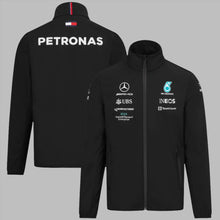 Load image into Gallery viewer, Mercedes AMG Petronas F1 Team Softshell Jacket Black
