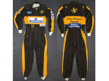 Load image into Gallery viewer, Ayrton Senna 1985 JPS Embroidered patches go kart race suit
