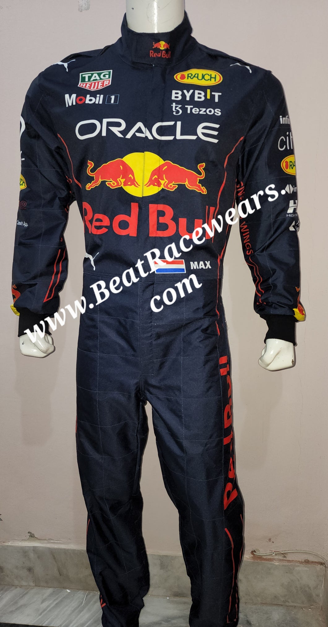 MAX 2022 Red Bull Printed Go Kart Suit