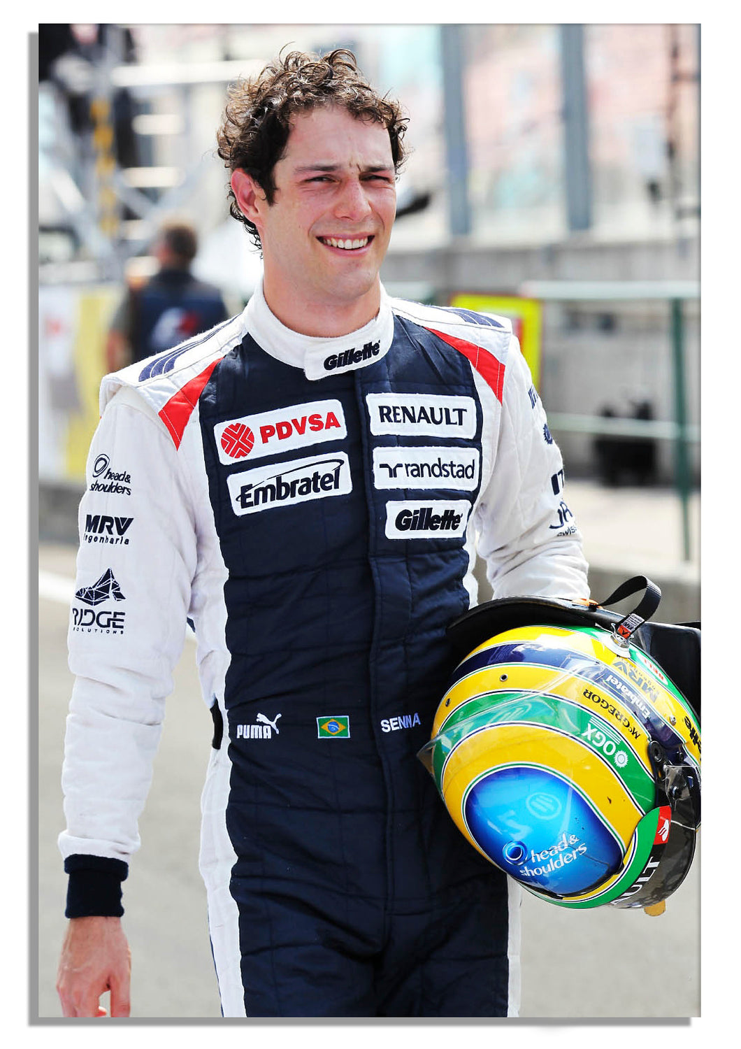 F1 Bruno Senna 2012 Replica Embroidered Racing Suit
