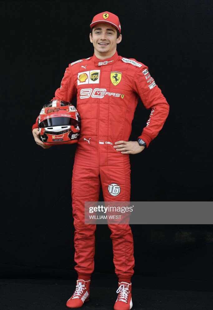 F1 Charles 2019 Ferrari 90 Years Printed Racing Suit