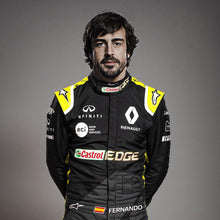 Load image into Gallery viewer, Fernando Alonso in a Renault race suit
