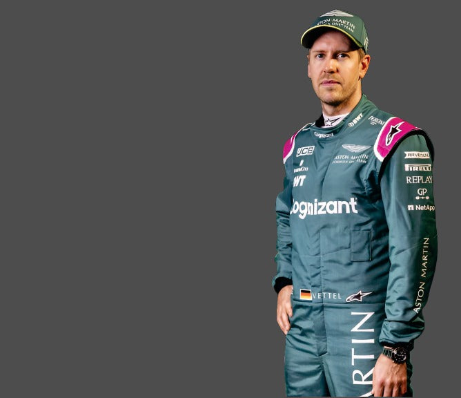Aston Martin  2021 F1 suit Vettel's driving style