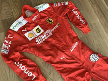 Load image into Gallery viewer, Charles Leclerc 2019 Ferrari 90 YEARS Replica Embroidered go kart race suit
