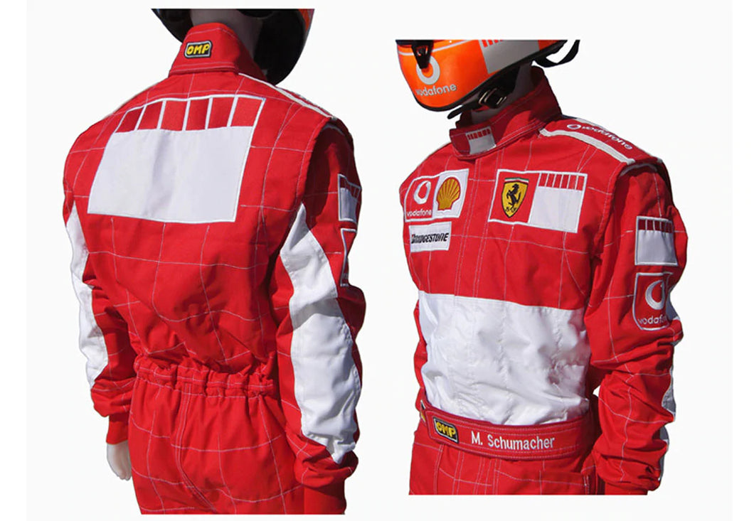 Michael Schumacher 2006 BAR CODE Replica Embroidered go kart race suit