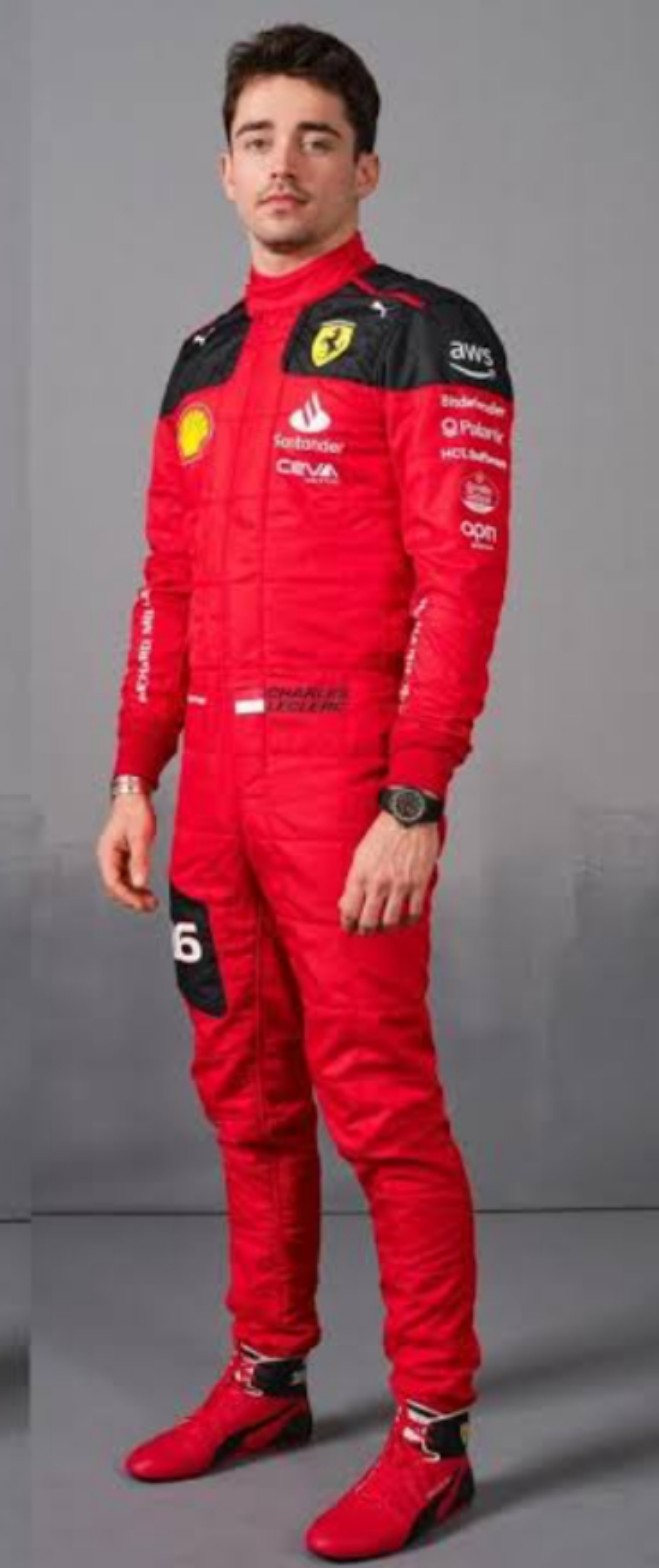 Charles Leclerc 2023 New Model Ferrari Racing Suit