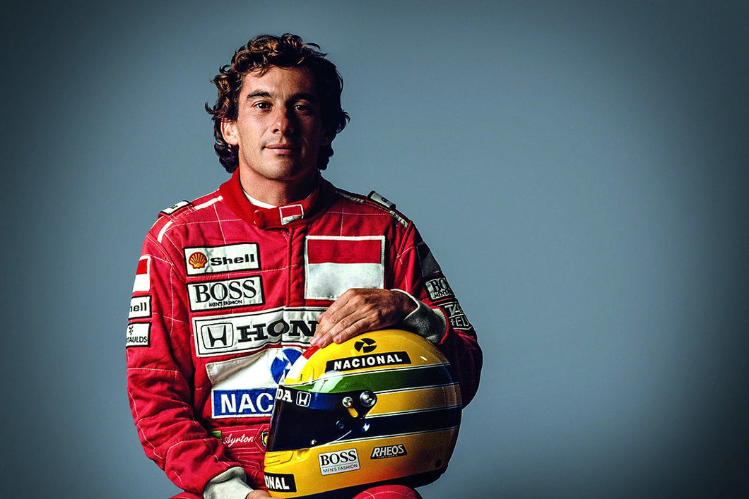 F1 Ayrton Senna Tribute Embroidered Patched go kart race suit