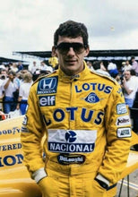 Load image into Gallery viewer, Ayrton Senna Lotus Embroidered patches go kart race suit
